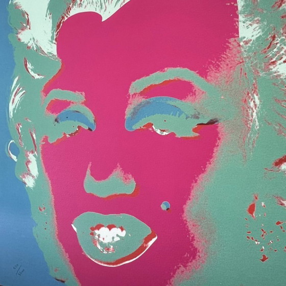 Image 1 of 1986 Carnegie Museum of Art After Andy Warhol "Marilyn Monroe" Lithograph