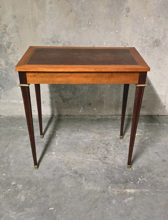 Image 1 of Small Louis XVI style marquetry desk