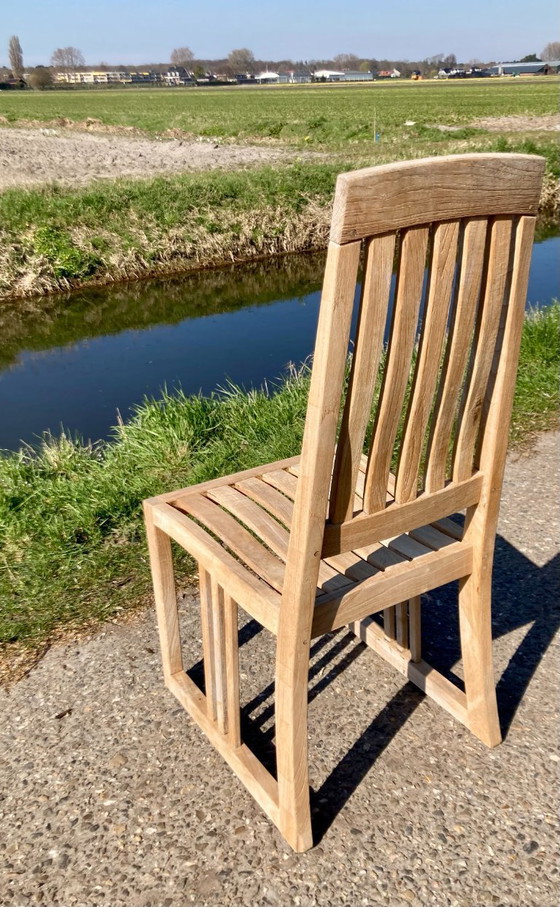 Image 1 of 4 sillas de jardín clásicas de teca Gloster