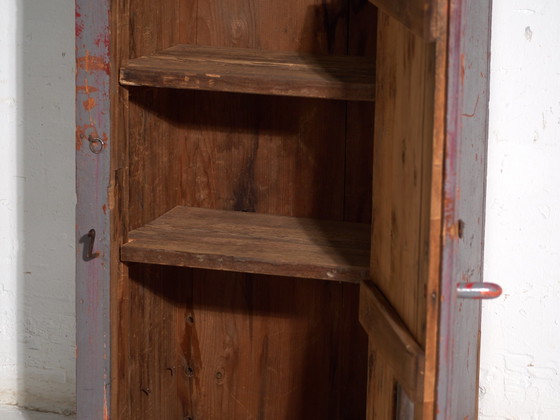Antieke beschilderde kast van grenenhout – Centraal-Europa, circa 1900 – Opbergkast, Iron, Rustic (photo 34 of 40)
