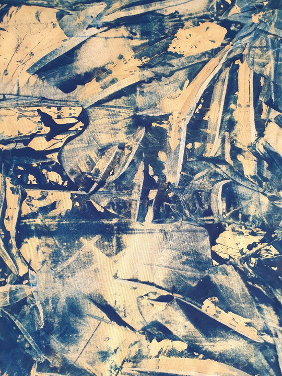 Jürgen Angeler - Hierba marina dorada azul – Pinturas y dibujos, Canvas (photo 7 of 14)