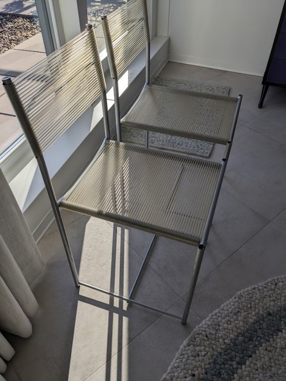 2x Giandomenico Belotti Original Spaghetti Chairs – Alias, Eetkamerstoelen, Metal, Plastic (photo 6 of 7)