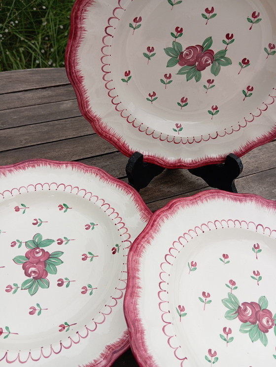 Image 1 of 3 piatti fondi Longchamp anni '50 / Francia