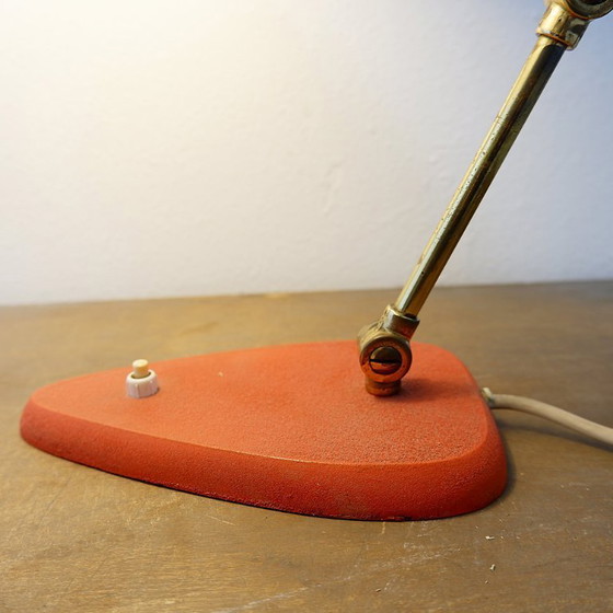 Image 1 of Große italienische Tischlampe aus Metall, moderner Stil der Mitte des 20. Jahrhunderts – 1950er Jahre