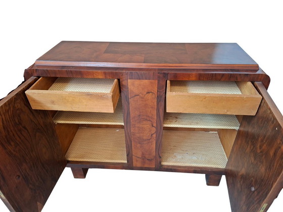 Image 1 of Exclusive pair of 1930s Art Deco sideboards in briar wood
