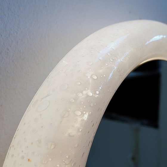 Image 1 of Vintage illuminated mirror in bubble-effect glass from Limburg – 1970s