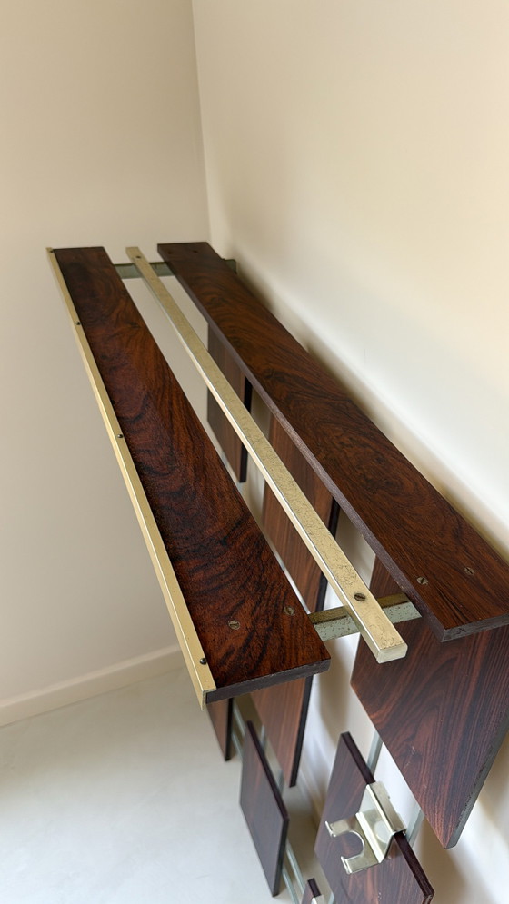 Perchero de pared antiguo de palisandro – Wood (photo 5 of 5)