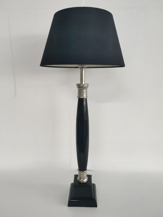 Beautiful Set of 60 cm Hollywood Regency/Neo Classic Art Deco Style Tall Vintage Table Lamps (Metal) (photo 18 of 18)