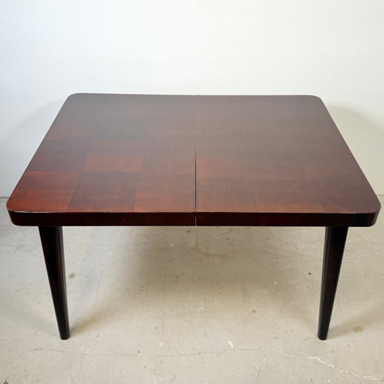 Image 1 of Halabala ausziehbarer Esstisch, Platte mit Schachbrettmuster