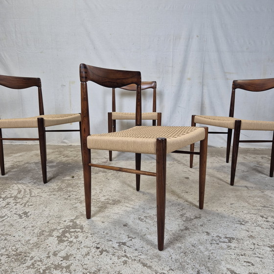 Image 1 of H.W. Klein, Bramin sillas danesas de cuerda de papel de los años 60