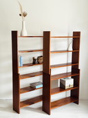 Bibliothèque vintage séparateur de pièce 1960s teck
