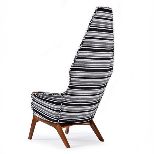 Poltrona lounge con schienale alto 2056-C di Adrian Pearsall restaurata per Craft Associates