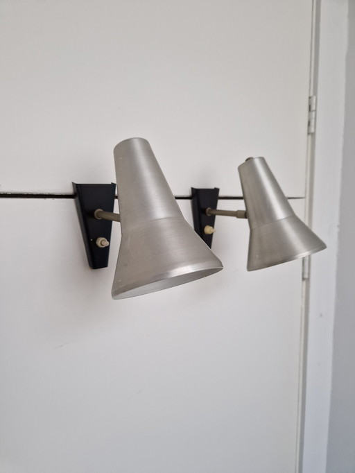 Set van 2 wandlampen bedlampen Anvia vintage