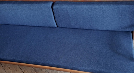 Image 1 of Canapé-lit convertible en teck danois avec compartiment de dossier, années 1960