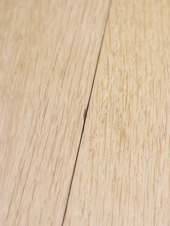 Image 1 of Extendable round dining table Danish oak vintage 1960s