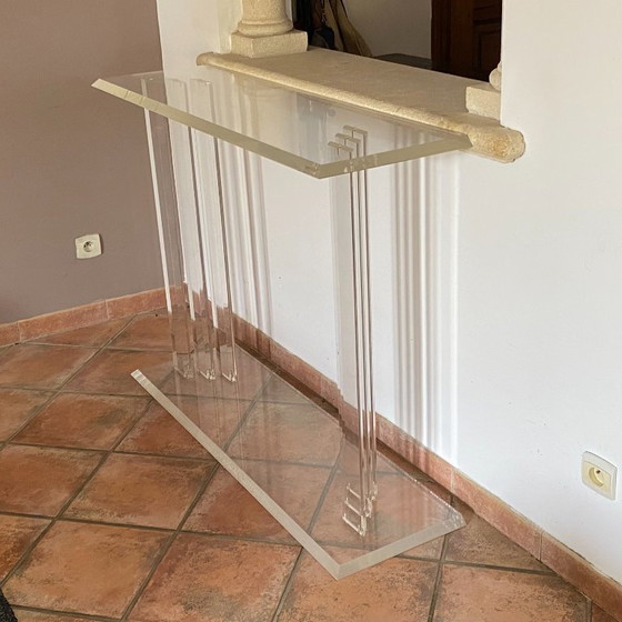 Image 1 of Consola cinética Marais International. 1980. Plexiglás.