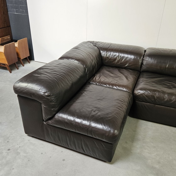 Image 1 of Canapé modulaire vintage en cuir, Jeep Durlet