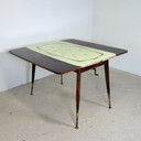 Mid-Century Verstellbarer Kurbeltisch / Esstisch & Couchtisch – 1950er