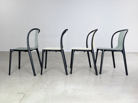 Image 1 of Set of 2 Vitra Belleville chair Ronan Erwan Bouroullec Outdoor Moss gray