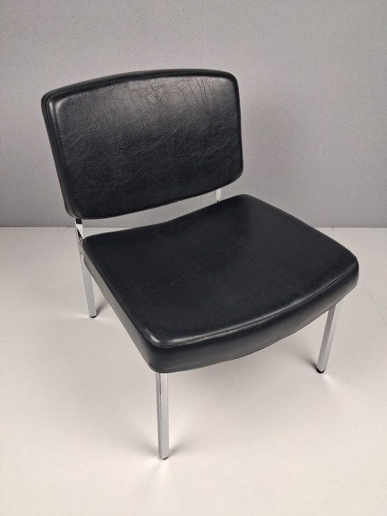 Set di 4 Poltrone Lounge Vintage, Anni '60 - '70 – Chrome, Skai (photo 9 of 11)