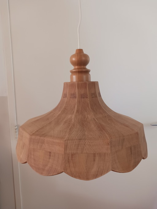 2 Swedish pine pendant lamps
