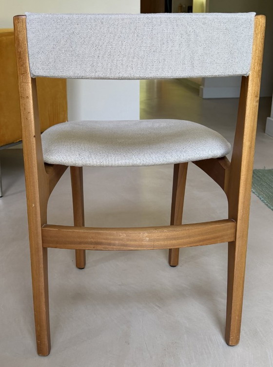 Image 1 of Juego de 4 sillas de comedor al estilo de Erik Buck – diseño danés