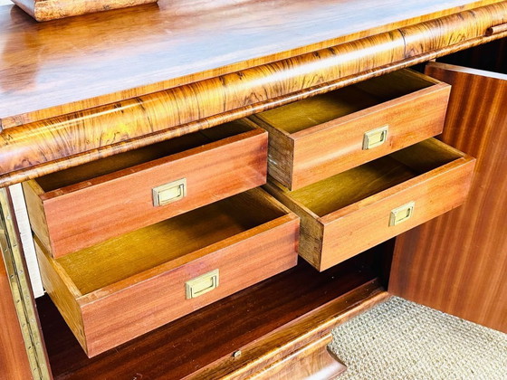 Image 1 of Sideboard im Art-Deco-Stil aus Nussbaummaserholz, Frankreich, 1930