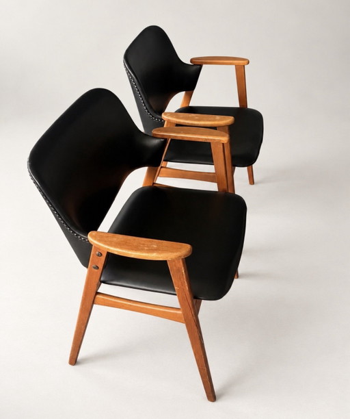 Cees Braakman / Pastoe — dos sillones vintage, años 50