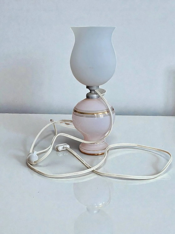 Art Deco nachtlampje – Tafellampen, Crystal, Glass (photo 7 of 7)
