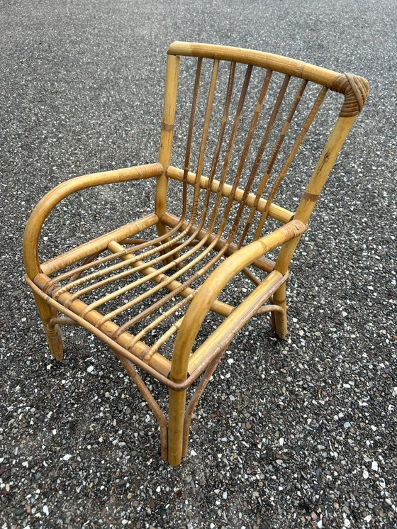 Image 1 of Rattanstuhl und Schreibtisch