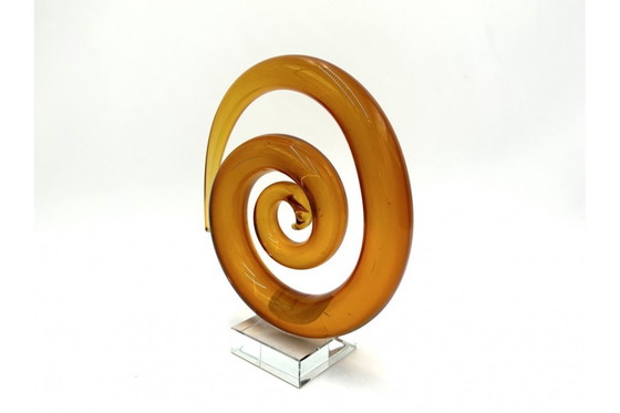 Image 1 of Glazen ornament - spiraal, Nederland, jaren 1950