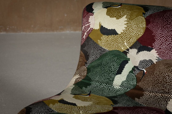 Image 1 of Sofá modular italiano (1970) en terciopelo Freedom Flight – 3 piezas