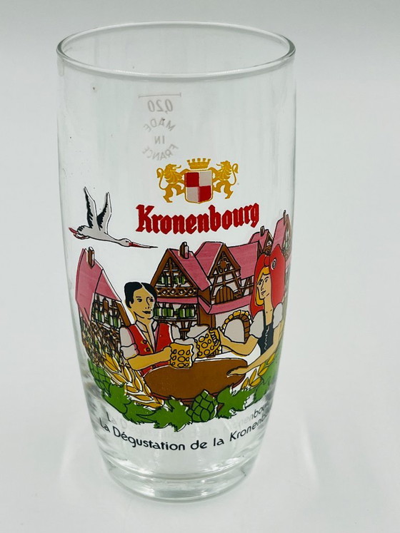 Set completo di 6 bicchieri Kronenbourg 'La Storia della Birra', Kronembourg, Bicchieri e caraffe, Vetro (foto 8 di 9)
