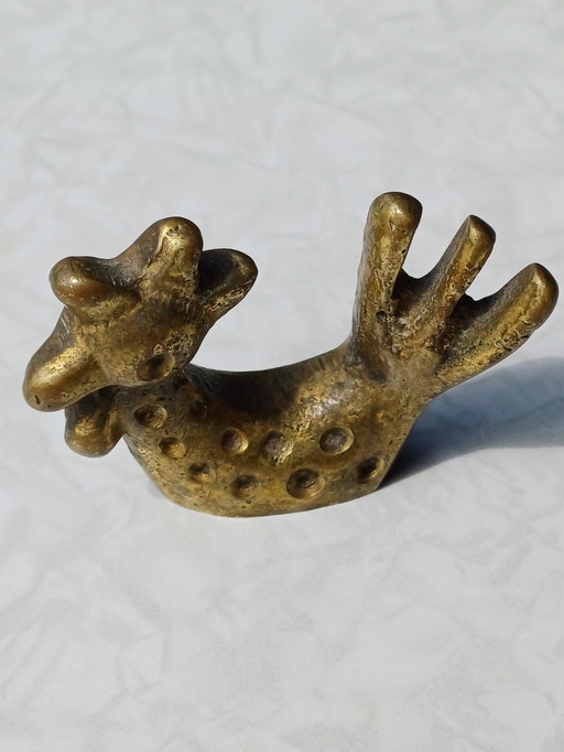Walter Bosse 1960's vintage Brass/Bronze coq figurine figure