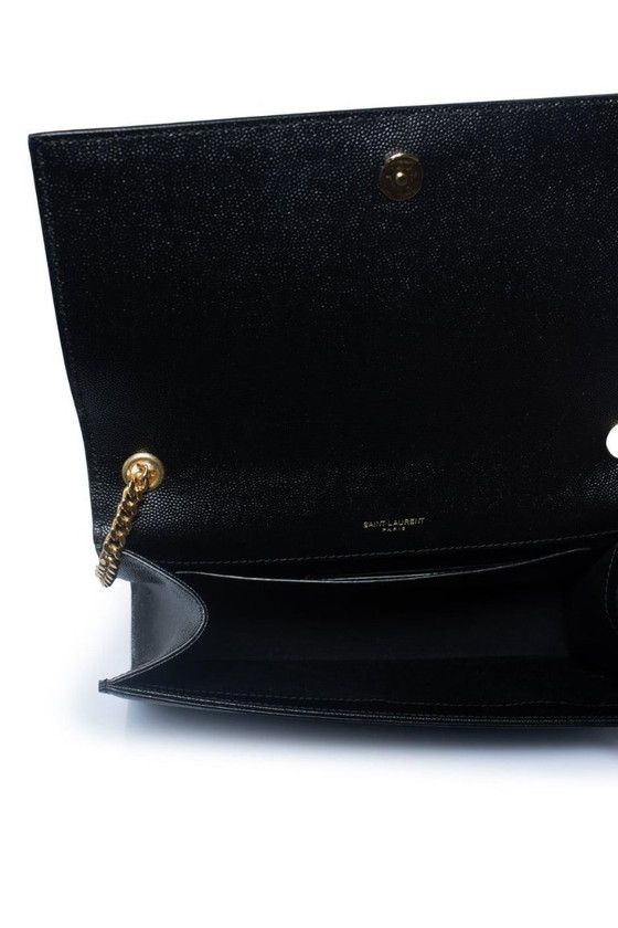 Image 1 of Sac bandoulière Kate moyen Saint Laurent noir