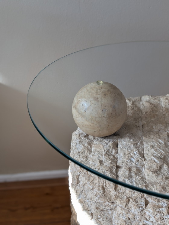 Image 1 of Pierre Magnussen Ponte Mactan coffee table vintage 1980s | glass top