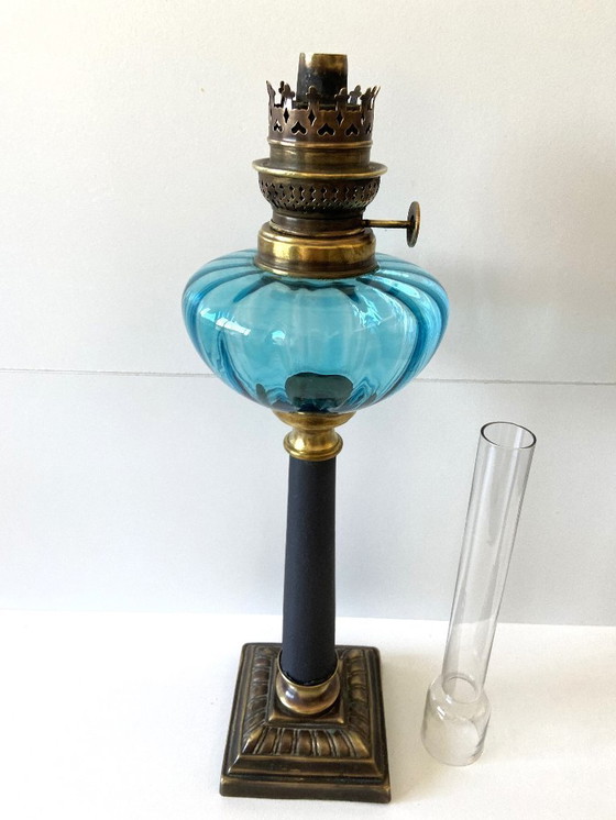 Image 1 of Antieke olielamp, antieke olielamp, empirestijl, Louis XVIII-periode