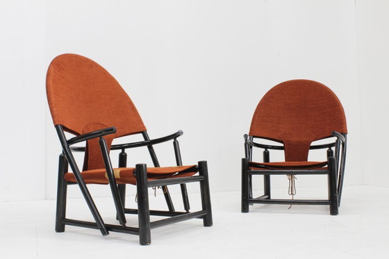 Image 1 of Vintage Hoop armchairs by Piero Palange for Germa, set of 2