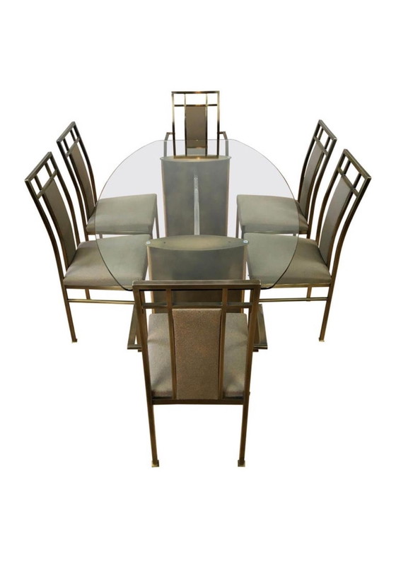 Image 1 of Table Belgo Chrom Design Vintage + 6 chaises assorties