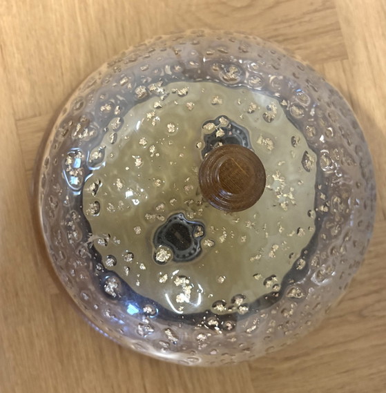 Asmuth Leuchten Lampada a sfera 'Gold Flakes' – Plafoniere, Glass, Wood (photo 5 of 5)