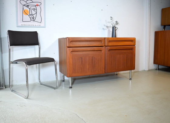 Image 1 of Deens Teakhouten Dressoir van Kollund Möbler Vintage Dressoir Ladekast