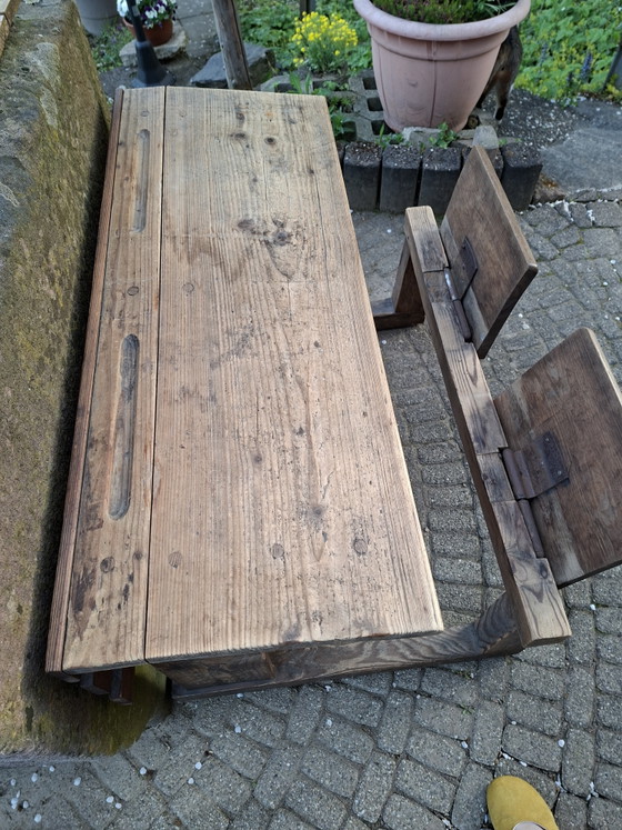 Old school desk – Metal, Wood (photo 4 of 6)