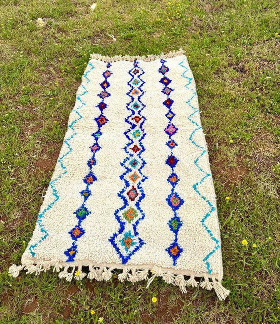 Handgefertigter marokkanischer Teppich 2.5x1.5m – Teppiche & Läufer, Wool, Cotton (photo 6 of 7)