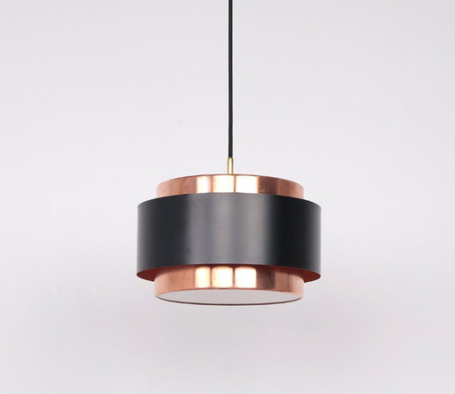Fog en Morup koperen hanglamp Saturn, 1960s