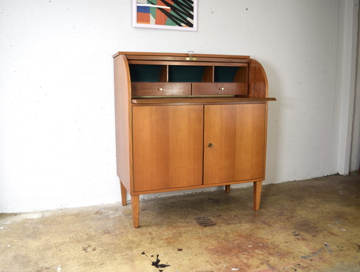 Mid Century Bureau Secrétaire Vintage Commode Armoire