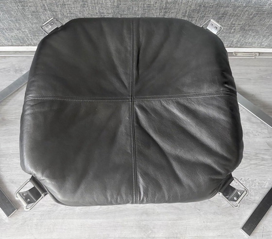 Image 1 of Fauteuil et repose-pieds Vintage Falcon – Sigurd Resell – Chrome