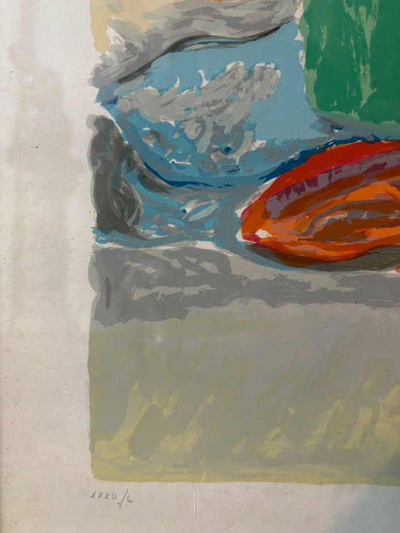 Lithograph of Still Life with Vase of Flowers by Giuseppe Cesetti, 1960s – Paintings & Drawings, Paper (photo 7 of 9)