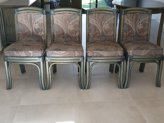 Image 1 of Exclusive and complete high-quality Italian Vintage XL dining set by Italian designer Gasparucci - Italo