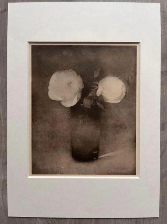 Image 1 of Jan Mankes 1889-1920 / Eliogravura originale Peonie in un vaso 1923