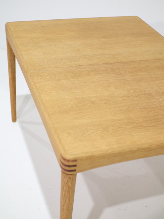 Uitschuifbare eettafel H.W. Klein Bramin eiken Deens 1960s, Hout, Bruin, Scandinavian (foto 8 van 14)